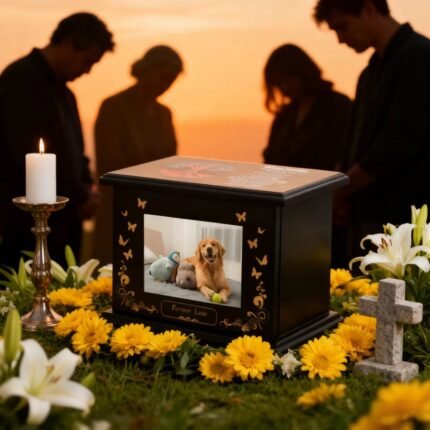 Store Large Wooden Pet Cremation Urn